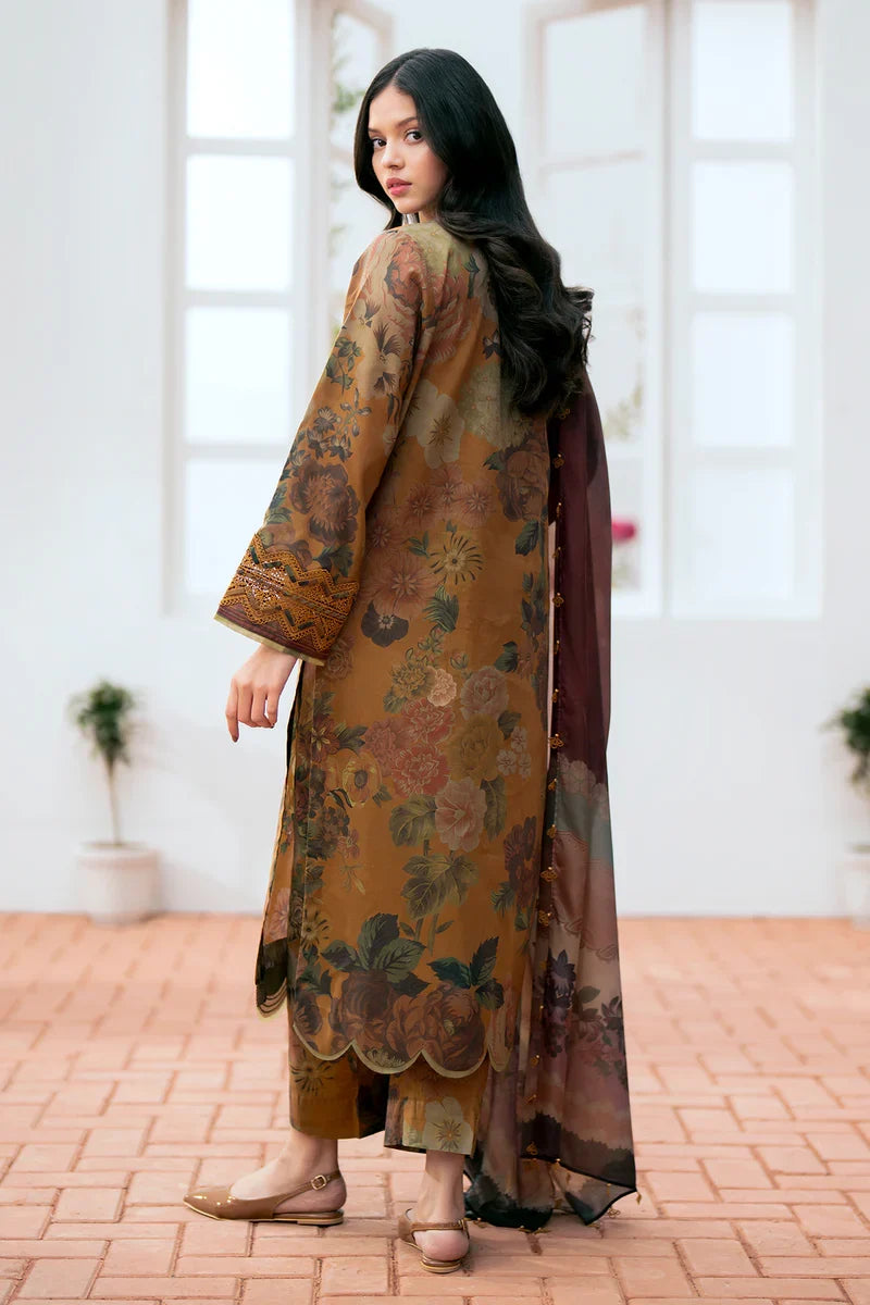 KARANDI 3PC PRINTED SHIRT WITH KARANDI PRINTED DUAPTTA AND TROUSER-813