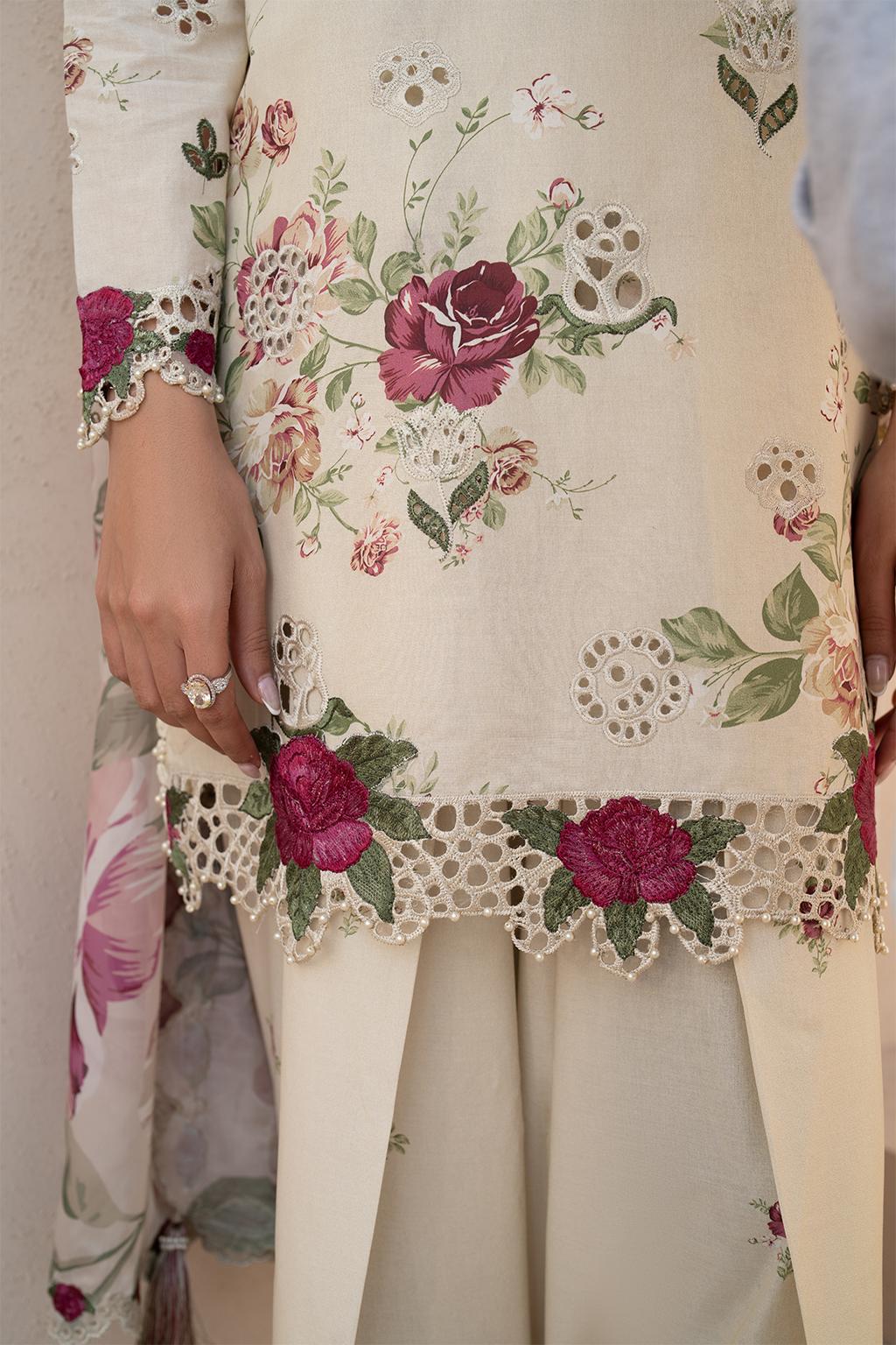 KHADDAR-3PC WITH KHADDAR PRINTED SHIRT & TROUSER-927