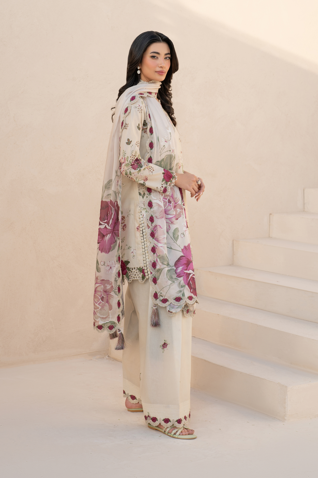 KHADDAR-3PC WITH KHADDAR PRINTED SHIRT & TROUSER-927