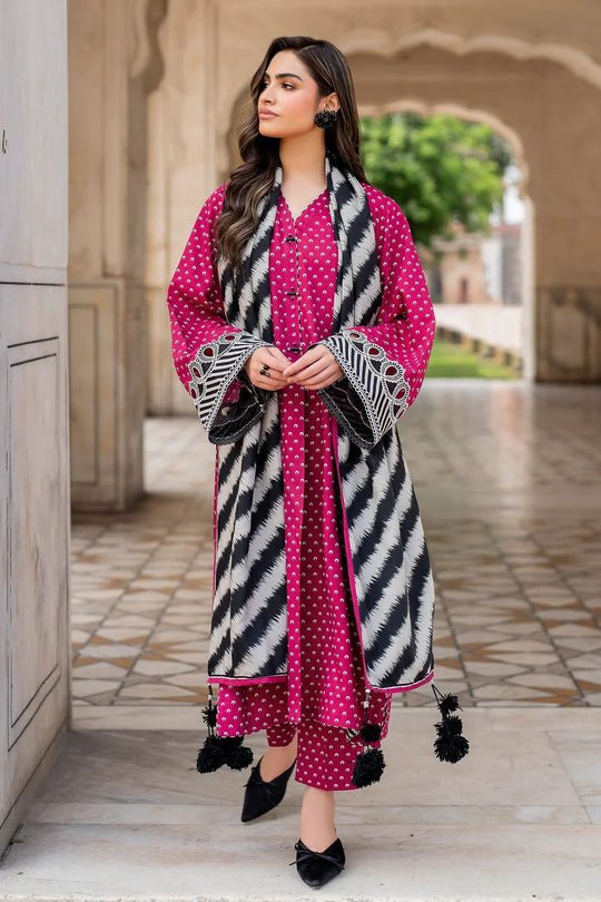 3PC KARANDI PRINTED SHIRT WITH KARANDI PRINTED DUAPTTA AND TROUSER-829