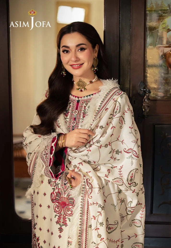 Dhanak-3PC  Embroidered Shirt with Digital Printed Shawl - 6051