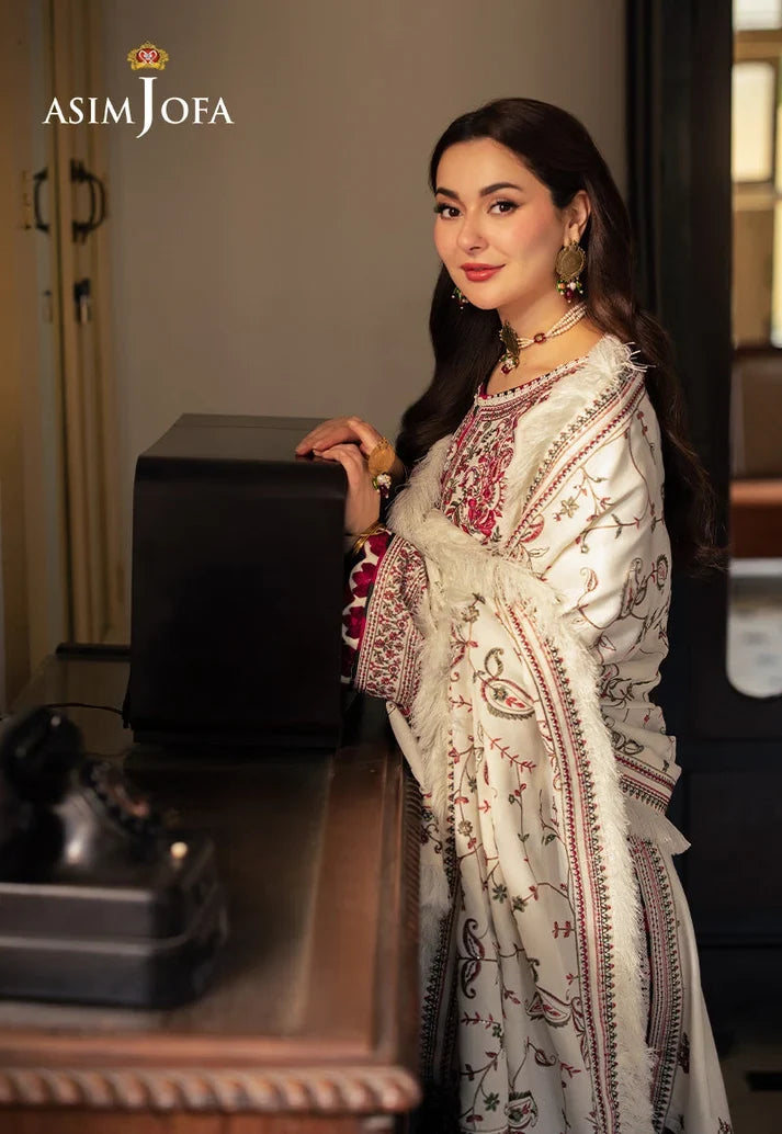 Dhanak-3PC  Embroidered Shirt with Digital Printed Shawl - 6051