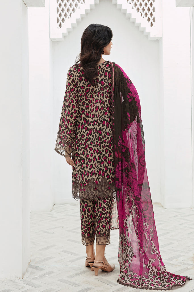 BAROQUE 3PC KARANDI PRINTED SHIRT WITH KARANDI PRINTED DUAPTTA AND TROUSER-1701
