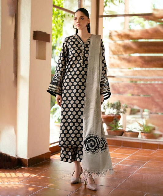 3PC KARANDI PRINTED SHIRT WITH KARANDI PRINTED DUAPTTA AND TROUSER-827