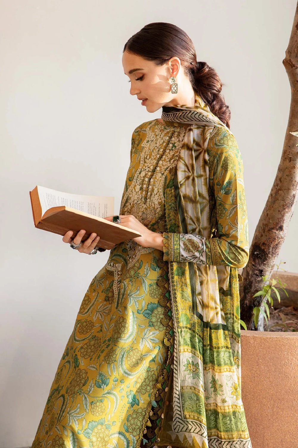 KHADDAR-3PC WITH KHADDAR PRINTED SHIRT & TROUSER-925