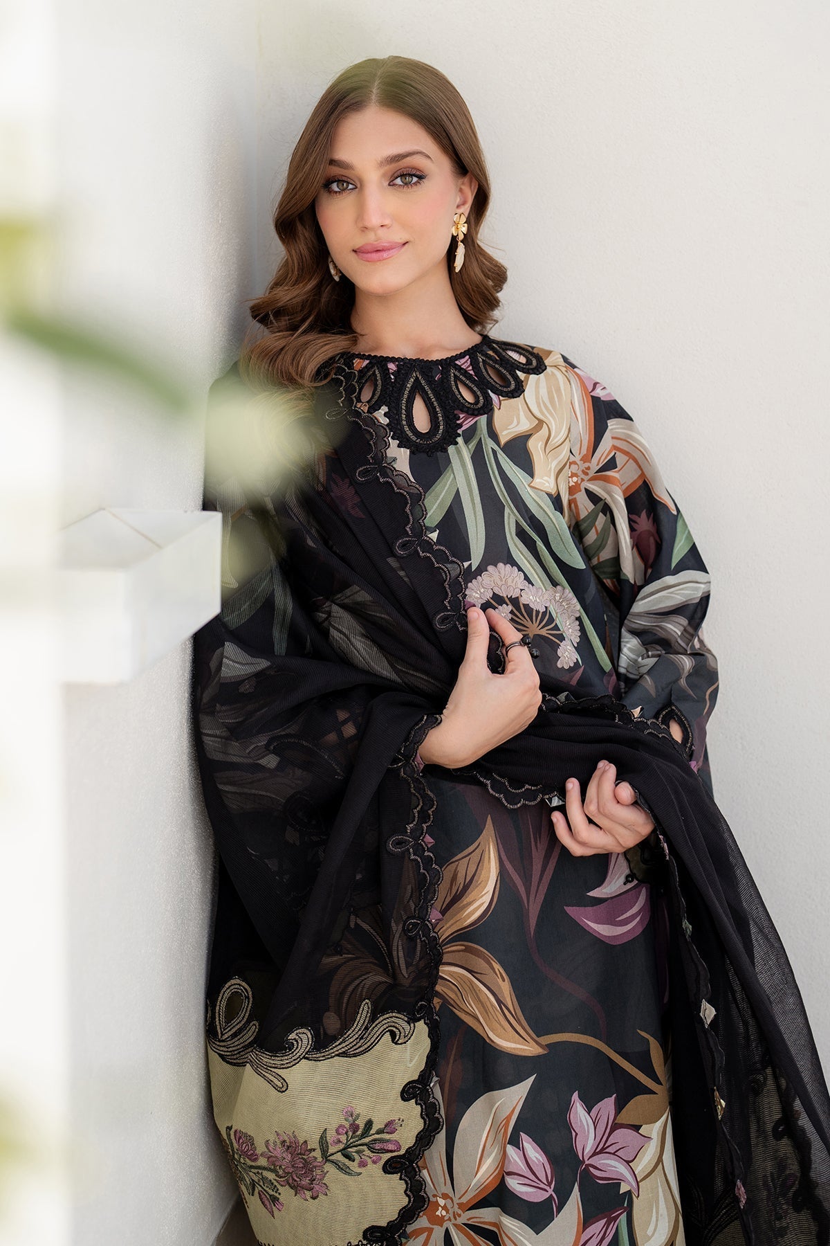 Karandi-3PC Digital Printed Shirt with Karandi Digital Printed Dupatta -1713